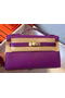 Hermes MINI Kelly 22cm Tote Bag Calfskin Leather K22 Purple Replica