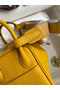 Hermes Mini Lindy Handmade Bag In Jaune Ambre Clemence Leather Replica
