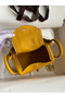 Hermes Mini Lindy Handmade Bag In Jaune Ambre Clemence Leather Replica