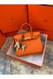 Hermes original Togo Leather HB35O Orange Replica