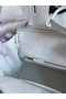 Hermes Birkin 25 Retourne Handmade Bag In White Clemence Leather Replica