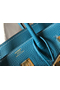 Hermes Birkin 25cm Bag In Blue Jean Clemence Leather GHW Replica