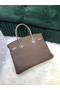 Hermes Birkin Bag Original Leather crocodile togo HBK2530 gray Replica
