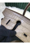 Hermes Birkin Bag Original Leather crocodile togo HBK2530 gray Replica