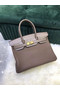 Hermes Birkin Bag Original Leather crocodile togo HBK2530 gray Replica