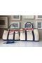 Hermes Garden Party 30CM Bag Canvas Leather H11S Royal Replica