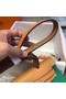 Hermes Herbag 31CM Original Canvas Leather & Calfskin 45987 Green&Apricot Replica