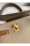 Hermes Kelly Sellier 25 Bicolor Bag in Trench and Taupe Epsom Calfskin Replica