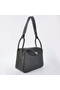 Hermes Lindy 30CM Havanne Handbags 1057 Black Leather Silver Hardware Replica