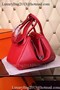 Hermes Lindy 30CM Leather Shoulder Bag H0881 Red Replica