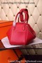 Hermes Lindy 30CM Leather Shoulder Bag H0881 Red Replica