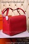Hermes Lindy 30CM Leather Shoulder Bag H0881 Red Replica