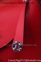 Hermes Lindy 30CM Leather Shoulder Bag H0881 Red Replica