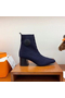 Hermes Volver 60 Ankle Boot In Blue Knit Replica