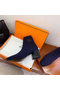 Hermes Volver 60 Ankle Boot In Blue Knit Replica