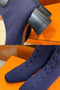 Hermes Volver 60 Ankle Boot In Blue Knit Replica