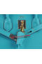 Hermes Birkin 30CM Tote Bags Light BLue Grainy Leather Gold Replica