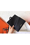 Hermes Black Epsom Bearn Gusset Wallet Replica