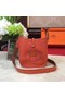 Hermes Evelyne mini 17cm Messenger Bag Original Calf Leather H1187 Orange Replica
