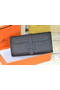 Hermes Jige Clutch Bag Calfskin Leather Black Replica
