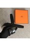 Hermes original togo 2 belt buckle & Reversible leather strap 32 mm H06454 grey gold plated metal Replica