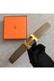 Hermes original togo 2 belt buckle & Reversible leather strap 32 mm H06454 grey gold plated metal Replica