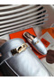 Hermes Oz Mules In Silver Metallic Calfskin Replica