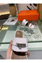 Hermes Avenue Sandals In White Calfskin Replica