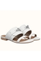 Hermes Avenue Sandals In White Calfskin Replica