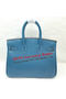 Hermes Birkin 25CM Tote Bag Original Leather H25T Blue Replica