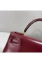 Hermes BOX Leather KL28 Burgundy Replica