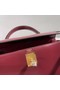 Hermes BOX Leather KL28 Burgundy Replica