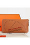 Hermes Evelyn Long Zip Wallet A808 Camel Replica