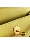 Hermes Kelly 19cm Shoulder Bags Epsom Leather KL19 Gold hardware lemon Replica