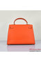 Hermes Kelly 32cm Shoulder Bags H6108 Orange Leather Gold Replica