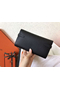 Hermes Kelly Classic Long Wallet In Black Epsom Leather Replica