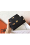 Hermes Kelly Classic Long Wallet In Black Epsom Leather Replica