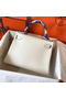 Hermes Kelly Retourne 28 Handmade Bag In Craie Swift Calfskin Replica