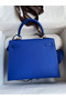 Hermes Kelly Sellier 25 Handmade Bag In Blue France Epsom Calfskin Replica