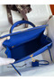 Hermes Kelly Sellier 25 Handmade Bag In Blue France Epsom Calfskin Replica