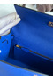 Hermes Kelly Sellier 25 Handmade Bag In Blue France Epsom Calfskin Replica
