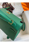 Hermes Kelly Sellier 25 Handmade Bag In Vert Vertigo Epsom Calfskin Replica