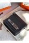 Hermes Roulis 19cm Evercolor 9D H9003 black&Silver Replica