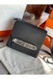 Hermes Roulis 19cm Evercolor 9D H9003 black&Silver Replica