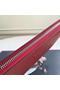 Hermes Ruby Clemence Azap Zipped Wallet Replica