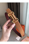 Hermes Tonight 38MM Reversible Belt In Ruby/Gold Epsom Leather Replica