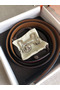 Hermes Tonight 38MM Reversible Belt In Ruby/Gold Epsom Leather Replica