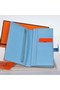 Hermes Bearn Wallet Original Smooth Leather Light Blue Replica