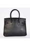 Hermes Birkin 25CM Tote Bags Togo Leather Black Silver Replica