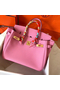 Hermes Birkin 30 Handmade Bag In Pink Clemence Leather Replica